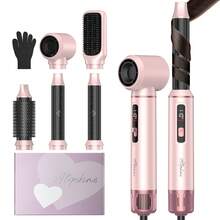 UKLISS Upgraded 5-In-1 Multifunctional Hair Styling Set: Hair Dryer, Automatic Curling Iron, Straightener & Curler. Perfect For Home, Gifting, Holidays, Travel, Hair Care, Cosmetics, And Nail Care. - US A Type Plug(110-127V) - View 19