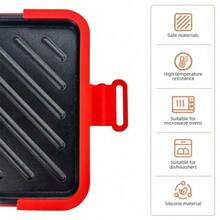 Microwave Toastie Maker Non-Stick Plates Quick Cooking And Easy Cleaning Cooking For Crispy Toast - Twill Connect Orange - View 6