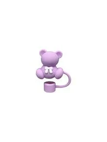 2pcs Bear Straw Cover And Heart Letter Charm, Cute Silicone Bear Straw Cap, Heart A-Z Letter Pendant, Perfect Decoration For Your Water Cup, Perfect Accessory For Water Cup, Silicone Straw Cap, Suitable For 30 And 40 Oz Insulated Tumbler, For Parties, Camping, Hiking And Other Outdoor Activities. - Purple - View 29