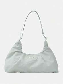 Puma 女款 ESSENTIALS HER 中號薄荷奶油色肩背包 09294903 - 綠色 - 查看 1