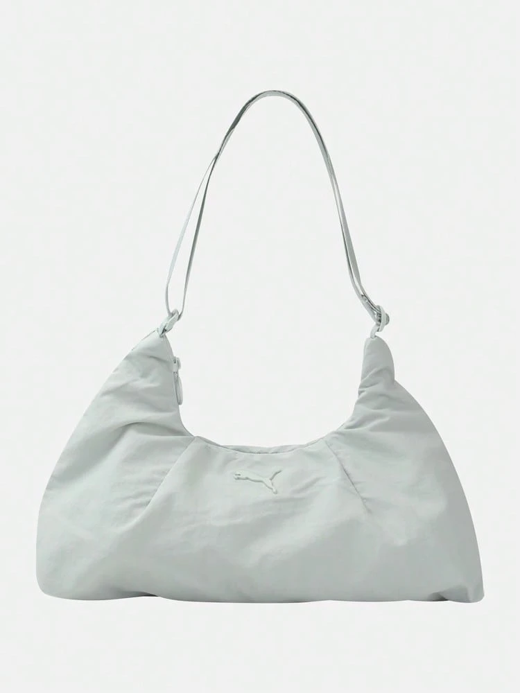 Puma 女款 ESSENTIALS HER 中號薄荷奶油色肩背包 09294903 - 綠色 - 查看 1