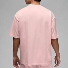 Nike Jordan Flight Essentials Logo-Embellished Stylish And Comfortable Crew Neck Casual Pullover Short-Sleeved T-Shirt For Men, Pink. - Pink - View 4