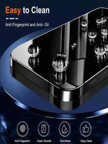 XINHONGYU 5片裝磨砂防窺螢幕保護貼，相容 iPhone 18 Pro Max/18 Pro/17 Pro Max 6.9 吋，軟膜材質，非玻璃，全螢幕覆蓋，防偷窺、防眩光，陶瓷膜，防指紋，相容手機殼。相容 iPhone 17 Pro Max、17 Air、16 Pro Max/16 Pro/16 Plus/16/15 Pro Max/14 Pro Max/13 Mini/12/11/XS Max/XR/8 Plus/7 Plus。 - 黑色 - 查看 3