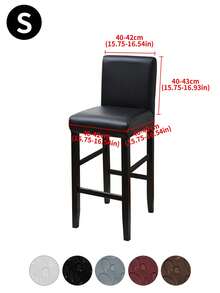 1 pieza Funda de silla de PU impermeable negra, ¡fácil de limpiar! Tela resistente al agua, a prueba de polvo, alta elasticidad, cobertura completa antideslizante sin desplazamiento, universal para sillas de comedor y sillas de oficina - Multicolor - Ver 31