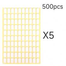 100/200/500/1000片美甲黏貼貼紙雙面膠帶，適用於假指甲展示架、美甲尖頭展示架支架工具（不含支架），美甲用品、美甲工具、返校季、指甲、穿戴甲美甲工具 - 彩色 - 查看 11