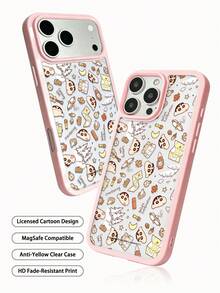 Miniso Officially Licensed Stylish Mickey Mouse Collage Embedded Anti-Fall Striped Creative Raised Camera Cartoon Protective Pattern Unique Thick Anti-Fall Protective Case Compatible With Apple Series IPhone 17 ProMax/Air, 16, 11/12/13/14 Plus/XR/7/8 Plus/15 ProMax - Pink - View 4