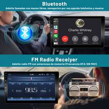 Estéreo Pantalla 2din Táctil 9pulgadas IPS estéreo   Inalámbrico CarPlay  Android Auto stereo carro Bluetooth Mirrorlink Con Cámara EQ FM Usb car audio - A - Ver 5