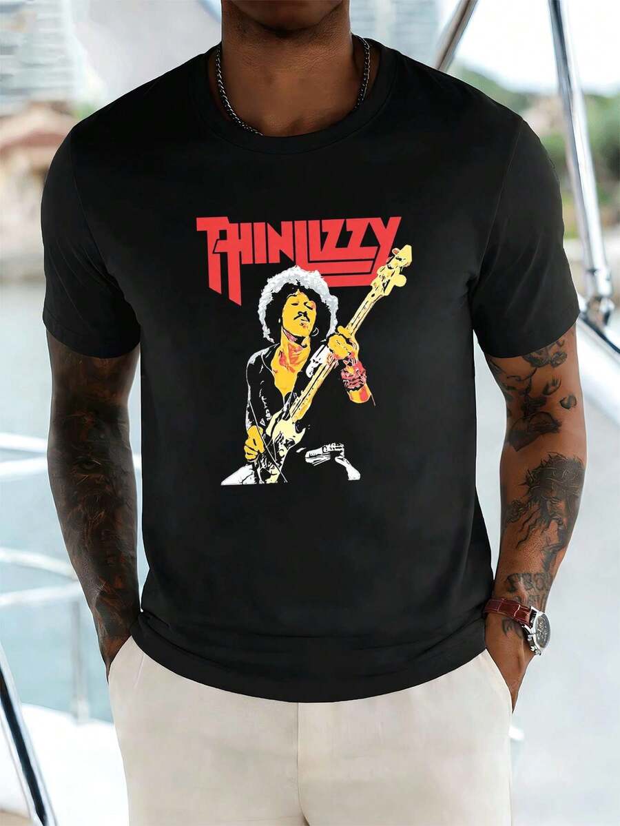 Men T-Shirts - Black - View 1