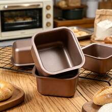 2/4pcs Square Mini Cake Molds, Non-Stick Mini Toast Bread Molds, Home Oven Baking Tools, Suitable For Bread And Cake, Home Baking Molds - View 10