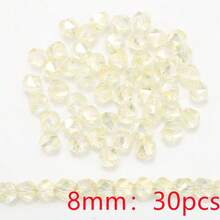 30顆 8mm 玻璃扭曲珠 DIY 手鍊項鍊串珠手工手機鍊鑰匙圈包包吊飾 多種配件材料 - 8mm扭珠 - 查看 26