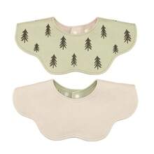 Cotton Towel For Newborn Babies, Country Floral Style Triangular Bandana For Boys And Girls, Baby Bib Accessory. - 卡其色 - 查看 1