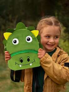 Cute Cartoon Dinosaur Portable Backpack Cartoon Y2K Cute Portable Cartoon Backpack - Lightweight Comfortable Student School Bag - Fashionable Campus Shoulder Bag, Suitable For Back To School, Travel, Study - Multicolor - View 2