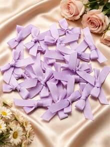 (50 Pieces/Bag, 100 Pieces/Bag) 1 Cm Ribbed Ribbon Bows 5 Cm X 4 Cm Mini Decorative Bows For DIY Crafts, Gift Wrapping, Hair Accessories, Clothing Decoration, Scrapbooking - Ribbed Bow - View 26