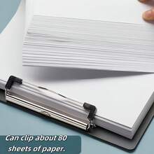 1/3/5PCS A4 Folder Clipboard, Document Holder, Receipt Holder, Drawing Board, Writing Pad, Invoice Holder, Student Exam Pad, Office Supplies,Back To School - Multicolor - View 4