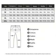 Jeans de mezclilla casuales de unicolor para mujer,Jeans de talle alto, pierna recta, lavado casual - 2046 - Ver 7
