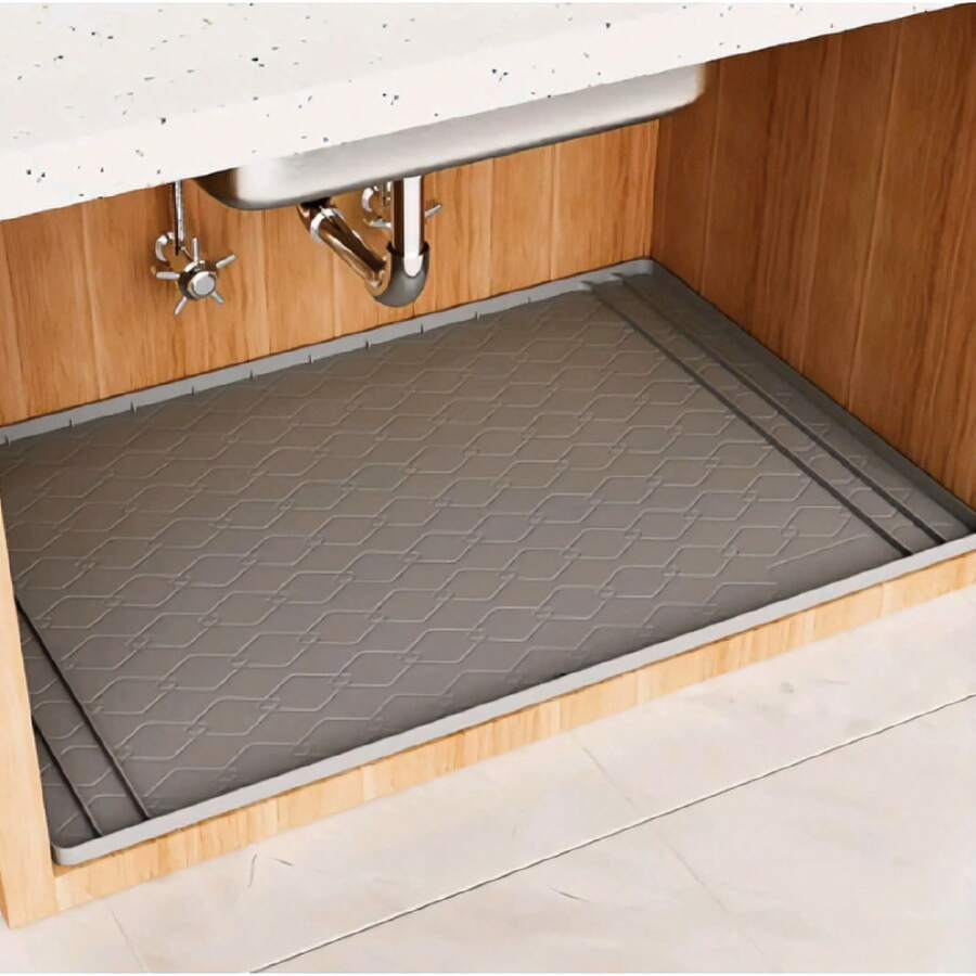 Silikonunterlage für Spulen, Küchenregal- und Schrankschutz, wasserdichter Spritzschutz und Badezimmer-Aufbewahrungsorganizer - Standard - Übersicht 1