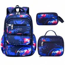 3PCS Star School Backpack With Handbag Pencil Case Set, Boy Backpack With Chest Buckle, Large-Capacity Multi-Functional Schoolbag, Back-To-School - 3PCS Set - View 14