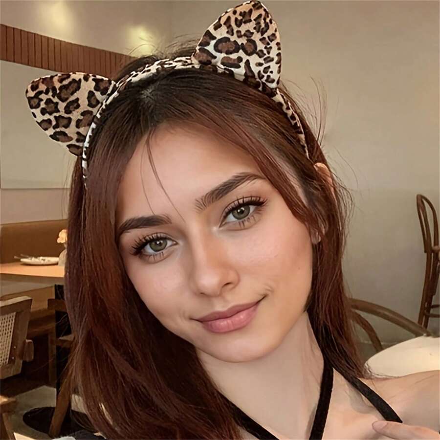 1pc Leopard Print Fashion Headband, Exquisite Hair Accessory For Women, Suitable For Daily Wear