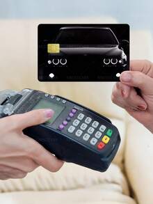 1pc Black Racing Credit Card Cover Sticker Protective Card Sleeve, PVC Material Anti-Fingerprint Durable Scratch-Resistant Wear-Resistant Skin, Party Birthday Gift, Suitable For Men And Women, Small Chip Card, Bank Card, Credit Card, Transit Card, Key Card, Student Campus Card Personalized DIY, Privacy Protection - Multicolor - View 5