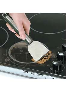 3pcs Multi-Purpose Stainless Steel Cleaning Scraper – Durable Kitchen Tool, Efficiently Cleans Stovetops, Frying Pans And Other Surfaces. Suitable For Home, Bathroom And Car Cleaning, Practical Kitchen Cleaning Essential - Cleaning Scraper - View 5