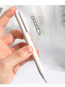 20/15/10/3/1pcs Black And White Retractable Ballpoint Pens, High Quality Exam Pens, 0.5mm Tip, Black Ink, Quick Drying Ink, School Supplies, Back To School - Multicolor - View 2