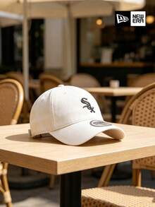 New Era White White Sox Embroidered Baseball Cap For Men Women Teens, Ideal For Daily Commute Street Style Outdoor Sports & Casual Travel Outfits - White - View 9