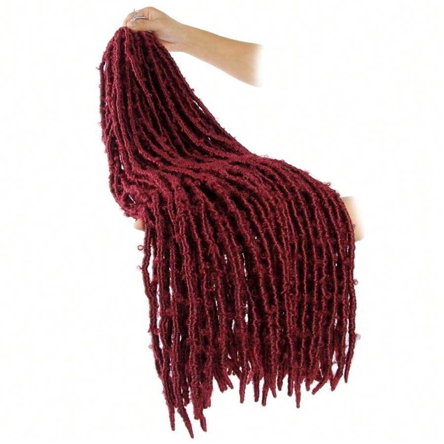 Butterfly Locs Crochet Hair 24 Inch ,8 Packs Pre-Twisted Synthetic Crochet Locs Pre-Looped Distressed Faux Braids - 118# - View 1
