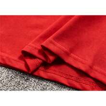 3 piezas They are casual and  for daily outings camping concerts hip-hop rock and rap events camisetas básicas de manga corta de ajuste ceñido de unicolor con estilo subcultura punk anime - Rojo - Ver 7