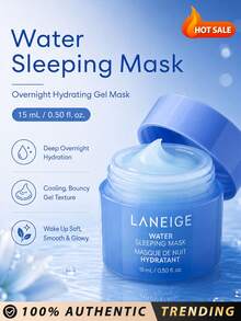 Laneige [Mini] Water Sleeping Mask 15ml / A Korean overnight mask to deeply hydrate and recharge your skin’s glow overnight. The lightweight, refreshing gel formula gently cools & seals in deep hydration that's light formula gently cools & seals in deep hydration that's light on the . - Water Sleep Mask 15ml - 查看 3