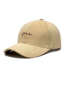 Men's Baseball Cap Large Head Circumference Face-Slimming Hard Crown Baseball Cap Minimalist Me Embroidered Multi-Color Options Unisex Couple Versatile Baseball Cap - Hardtop Baseball Cap - View 6