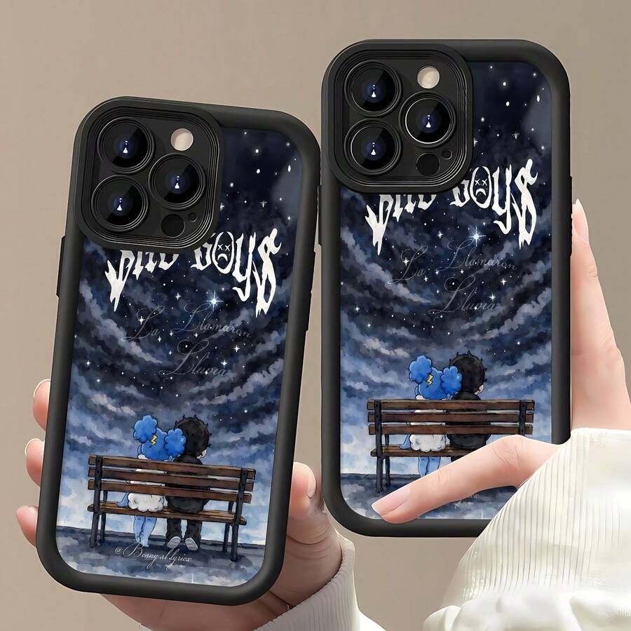 Funda para móvil con estampado de gafas de sol de panda, compatible con fundas de , Apple, VIVO, OPPO, , , y Honor. Fabricada en TPU, ofrece protección contra golpes y caídas. Un accesorio elegante y duradero. - Negro - Ver 1