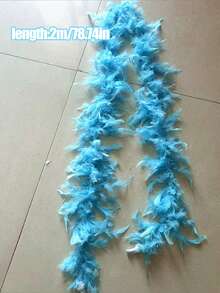 1pc Fluffy Faux Feather Scarf/Shawl, Suitable For DIY Birthday Party Costumes, Wedding Photography Props, Stage Performance, Home Party, Halloween Costumes, Concerts And Home Decor, Carnival Costumes And Accessories, Party Supplies. - Multicolor - View 21