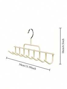 Space-Saving Hat Rack, Beige And Gray, Organic Material Closet Hanging Rack, Can Store 8 Hats/Vests/Scarves, Multi-Functional Hanging Storage Rack, Suitable For Dorm/Bedroom, Practical Home Storage Solution - Multicolor - View 8