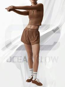 Match Point Short - Sun Kissed Brown - View 3