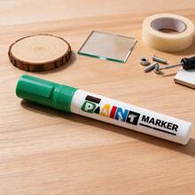 Unisex Marcador de Pintura Impermeable de Secado Rápido con Punta Gruesa 8mm Estilo Industrial para Auto, Hogar y DIY - verde - Ver 3