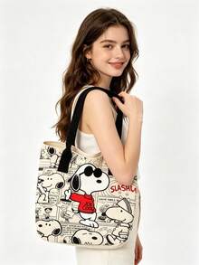 SNOOPY 1件防水化妝包，旅行化妝收納袋，返校/生日/節日禮物 - 查看 6
