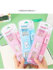 8pcs Pencil Stationery Set, Back To School Gift For Teenagers, School Supplies - A - View 11