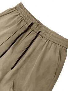 Pantalones Casuales de Trabajo 7/8 para Hombres Grandes y Altos, TALLA PLUS - humo gris - Ver 5