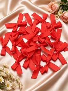 (50 Pieces/Bag, 100 Pieces/Bag) 1 Cm Ribbed Ribbon Bows 5 Cm X 4 Cm Mini Decorative Bows For DIY Crafts, Gift Wrapping, Hair Accessories, Clothing Decoration, Scrapbooking - Ribbed Bow - View 19
