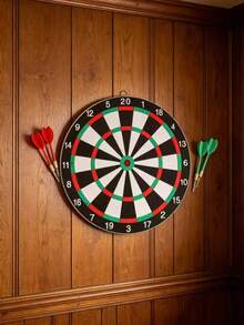 Papan Dart 12 Inci (4 Anak Panah) Set Dart untuk Latihan & Hiburan, Permainan Rekreasi Dalam Ruangan, Cocok untuk Pesta dan Permainan Keluarga, Mudah Disimpan dan Digantung, Hadiah Pesta, Hadiah Natal, Hadiah Halloween - MultiWarna - View 3
