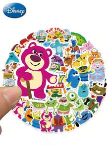 50PCS Disney Officially Licensed To Y Story Character Collection Q Version Cartoon Vinyl Stickers For Mugs Books Luggage Pen Holders Phone Cases For Dad Mom Grandparents Siblings Best Friend Funny Gifts Buzz Light Year Slinky Dog Mr.Potato Head Alien - Multicolor - View 2