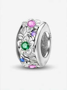 1pc 925 Sterling Silver Plaid Clasp, Suitable For Women's Bracelet DIY Jewelry Making, Daily Decoration Accessories - Gather - View 18