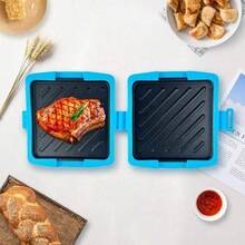 Microwave Toastie Maker Non-Stick Plates Quick Cooking And Easy Cleaning Cooking For Crispy Toast - Twill Connect Orange - View 4