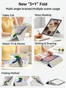 彩色遊戲控制器圖案保護殼，相容 iPad Air 8(M4)2026(11吋)、Air 4/5 10.9吋、7/8/9代 10.2吋，內建筆槽，相容 Tab S6 10.4吋、Kindle 11代(2022/2024)、Kindle Clara 2E、Clara Colour、Clara BW(6吋)與 Libra Colour(7吋)，可愛女孩風時尚設計，生日節日禮物 - 彩色 - 查看 7