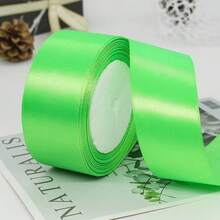 1 Roll 4cm Ribbon For Flower Bouquet Rose Decoration, Handmade DIY Braided Rope Gift Red Satin Ribbon (25 Yards/Roll) - Multicolor - View 33