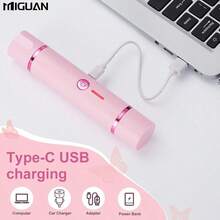 2合1女用電動除毛器與電動刮鬍刀，USB充電，雙頭設計方便使用，適合居家與旅行，完美的節日禮物，500mAh電池容量 - 升級款 - 查看 12