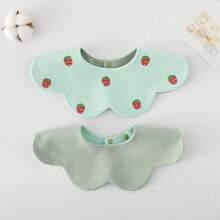 Cotton Towel For Newborn Babies, Country Floral Style Triangular Bandana For Boys And Girls, Baby Bib Accessory. - A7 - 查看 2