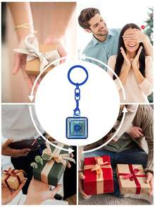 Single Bond,Fidget Keyboard Keyring,Pressing Keyring Helps Adults Relax,Improve Focus.Fun Finger-Press Key Ring,Car Key,Bag Charm Accessories,Gifts. - Multicolor - View 8