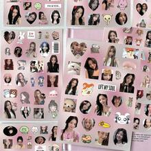 It-Zy 8pcs It-Zy Cutout Stickers Hwang Yeji Shin Yuna Highly Attractive Girl Group Planner Scrapbook Packing Material Waterproof Stickers - Multicolor - View 2