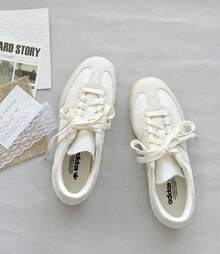 Adidas Samba OG Silver Metallic Cracked Leather Women's JR0035 | Retro Heritage Style, Timeless Silhouette - 香檳色 - 查看 1